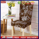 Removable Conjoined Stretchy Floral Home Stool Chair Seat Cover (3