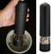 ABS Electric Pepper Salt Spice Mill Grinder Seasoning Grinding Tool (Black)