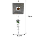 DIY Rotating Wind Chime Novelty Metal Hanging Sculpture Wind Chime Bell (C)