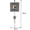 DIY Rotating Wind Chime Novelty Metal Hanging Sculpture Wind Chime Bell (C)