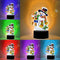Snowman DIY Diamond Painting LED Light Mosaic Embroidery Night Lamp for Festival