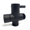 Black Toilet Handheld Bidet Sprayer Kit 7/8" T-adapter Bathroom Douche