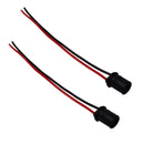 2x T10 W5W LED Bulb Holder Adapter Socket Harness Female Plugs Connectors