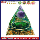 Orgonite Pyramid Amethyst Peridot Healing Crystal Energy Generator Orgone Crafts