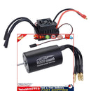 3660 4T 3300KV Waterproof Motor Brushless ESC Combo for 1/10 RC Cars Black Newly