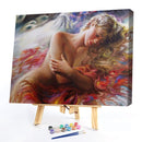 Sleeping Women Oil Paint By Number Canvas Drawing DIY Home Decoration Gift Se
