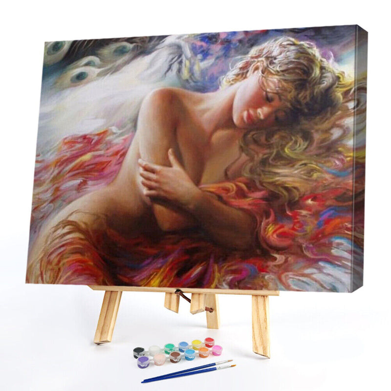 Sleeping Women Oil Paint By Number Canvas Drawing DIY Home Decoration Gift Se