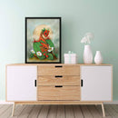 Orange Flying Dinosaur Diamond Painting 5D DIY Special Shape Partial Drill (KA465