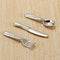 12pcs Puppenhaus Miniatur Edelstahl Besteck Geschirr Gabel-Set I5T8