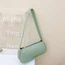 Nylon Women Handbag Solid Casual Totes Travel Underarm Shoulder Bag (Green)