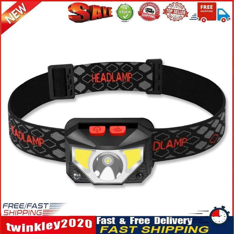 XPG+COB LED Headlamp Wave Induction 1000mAh Waterproof Outdoor Head Torch Newly