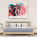 Painting By Numbers Kit DIY Color Elephant Canvas Oil Art Picture Craft Newly