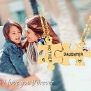 Mum necklace MOTHER AND DAUGHTER NECKLACE x2 Crystal Jigsaw necklace R3B3