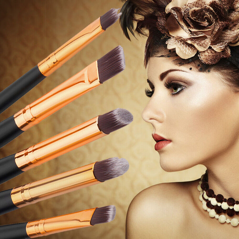 6pcs Pro Makeup Cosmetic Brushes Eyeshadow Eye Shadow Foundation Blending