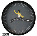 Personality Home Decorations Chinese Round Clock Kung Fu Wall Clock Bruce Lee