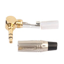 3.5mm Stereo Right Angle Male Audio Headphone Male Soldering
