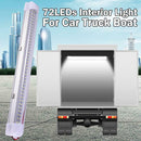 72 LED 12V ON/OFF Switch Interior Light Strip Bar 12 VOLT Car Caravan Van U1R3