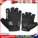 WHEEL UP Cycling Half Finger Gloves Sun Protection Sport Gloves (Black L) Newly