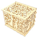DIY Wooden Wedding Card Boxes Business Card Wood Box Holder Wedding Supplies