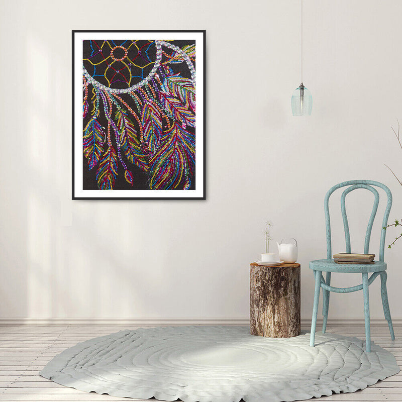 5D Diamond Painting Kit DIY Beaded Dreamcatcher Partial Special Shape Drill Arts
