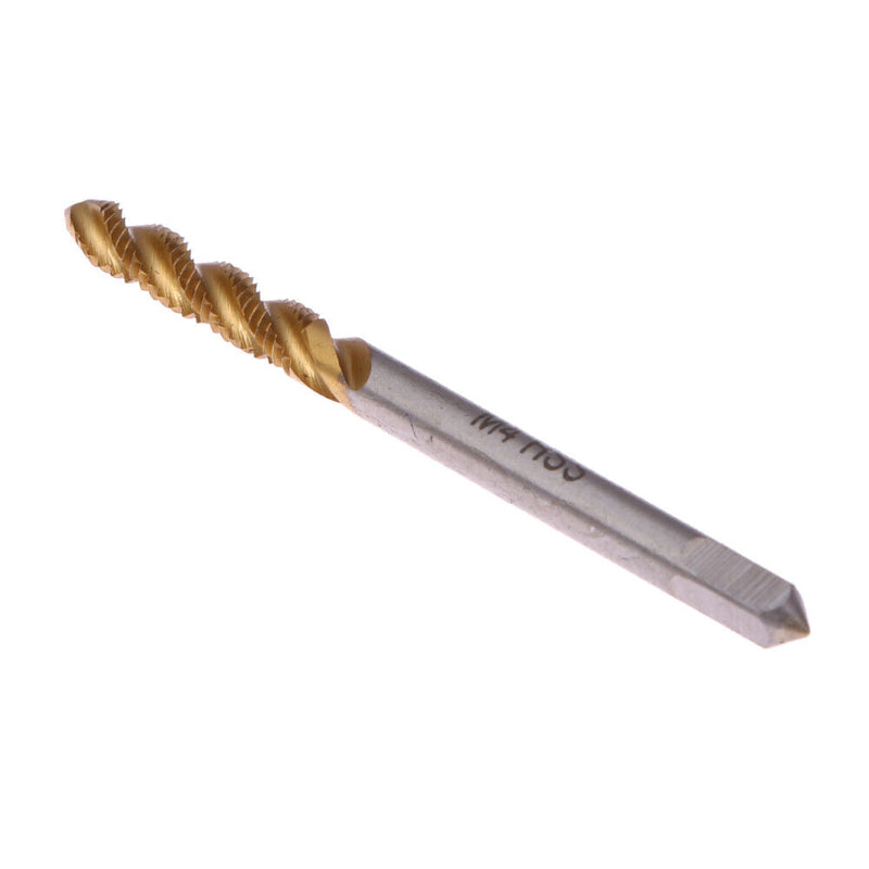 5pcs M3 M4 M5 M6 M8  Titanium Coated HSS Screw Thread Metric Spiral Fluted Newly