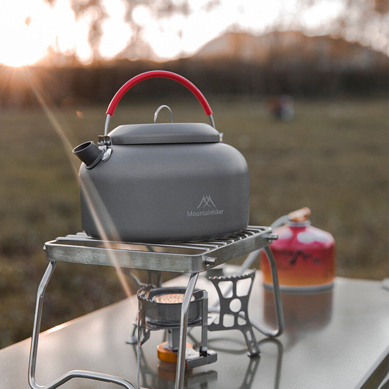 Outdoor Camping Water Kettle Stainless Steel Hiking Picnic Cookware Teapot Newly