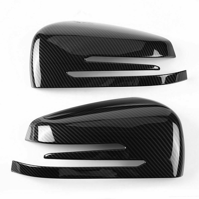 Carbon Fiber Side Mirror Cover Caps For Mercedes X204 W212 W176 W246 W204 C117