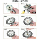 Metal Set Durable Cutter Blade Nut Replacement Fixing Kit Strimmer Brush