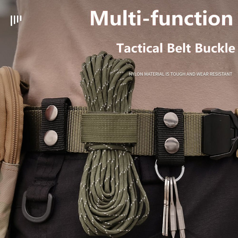 Durable Outdoor Portable Sports Nylon Strap Heavy Duty Belt Keeper Belt Buckle