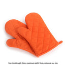 Heat Resistant Oven Baking Gloves Stove Kitchen Insulation Glove (Orange)