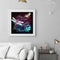 Dragonfly Text Frameless Oil Paint by Numbers Kit Handpainted Picture Art