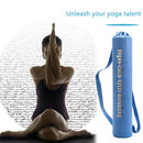 Yoga Mat Shoulder Carrier Bag Exercise Pilates Pad Storage Backpack (Blue) Newly