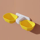 Wall Mounted Double Pet Bowls Moisture-proof Mouth Cats Dogs Auto Water Feeder