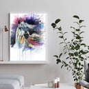DIY Full Round Drill Diamond Painting 5D Splash Ink Horse Poster Kit Craft