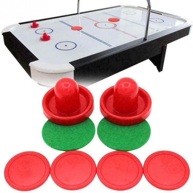 Air Hockey Set Home Table Game Replacement Accessories 2-Pucks Q5X2 PusherZ M3A5