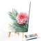 DIY Hand Painted Art Drawing On Canvas Flowers Plants Oil Painting By Numbers