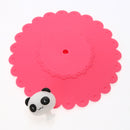 Cute Anti-dust Silicone Glass Cup Cover Coffee Seal Lid Cap (Panda)