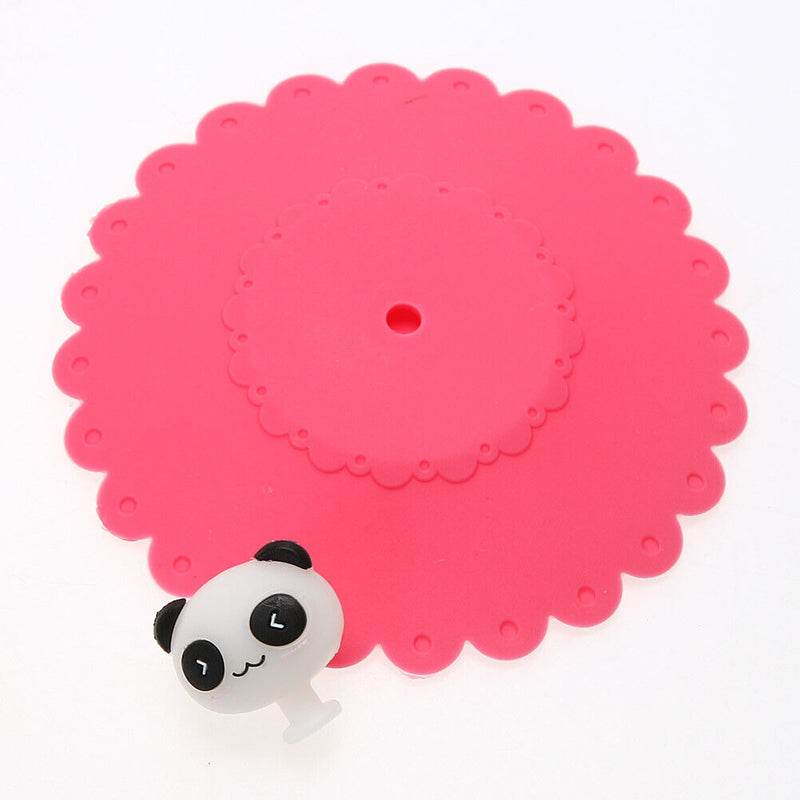 Cute Anti-dust Silicone Glass Cup Cover Coffee Seal Lid Cap (Panda)