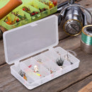 16pcs/pack Rotating Sequined Artificial Baits Metal Bionic Fish Hook Lures Kit