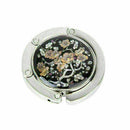Plum Flower Pattern Folding Bag Purse Alloy Handbag Hook Po H4S0 C7Z5 Gift U9A0