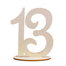 10pcs Wooden Wedding Table Number Cards Ornament Craft (Eleven to Twenty) Newly