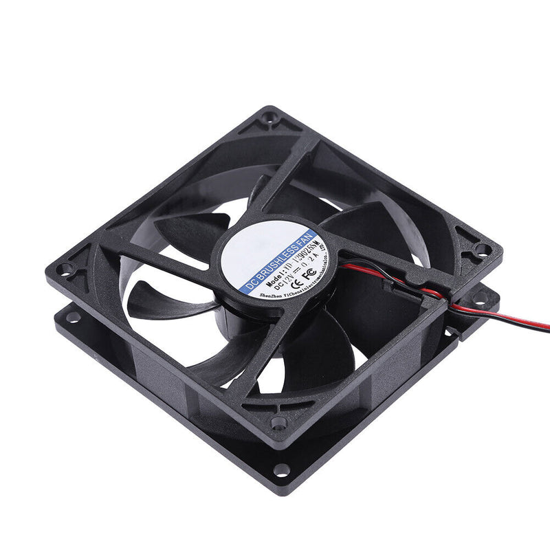 YD-129025SM DC 12V Cooler Fan 90x90x25mm 7 Blades Computer PC Fan