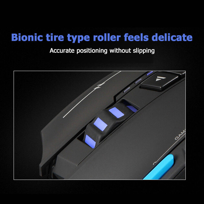 ZELOTES F-15 Wireless Wired Backlight 5 Gears 4800DPI Optical Gaming Mouse