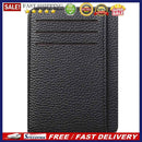 Fashion Women PU Litchee Pattern Solid Color Card Holder Casual Men Coin Purse