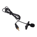 Wired Condenser Hands-free Mike Clip-on Lapel Microphone Link To Smartphone
