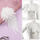 Crafts Wedding Collar Patch Angel Wing Applique White Embroidery Sewing Flower