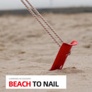 Snow & Sand Tent Stakes Pegs - Aluminum Alloy U-Shaped Tent Pegs (Golden)