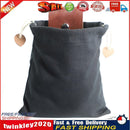 Outdoor Leather Canvas Bushcraft Bag Camp Foraging Pouch with Belt (Black) Newly