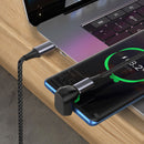 USB 40Gbps Adapter U-Shape USB C Female to Male Charging Data Sync Converter
