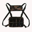Oxford Vest Shoulder Bag Multi-function Waistcoat Unisex Hip Hop Streetwear P